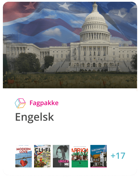 Fagpakke med grundbøger og temabøger til engelsk i gymnasiet